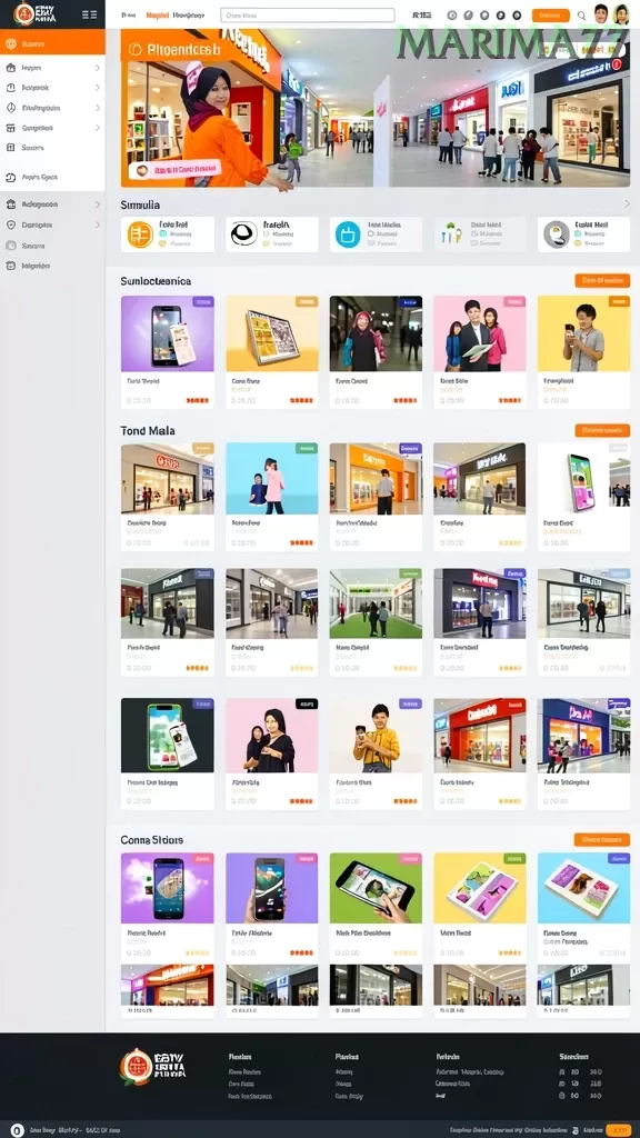 Cuplikan layar V988 — halaman utama