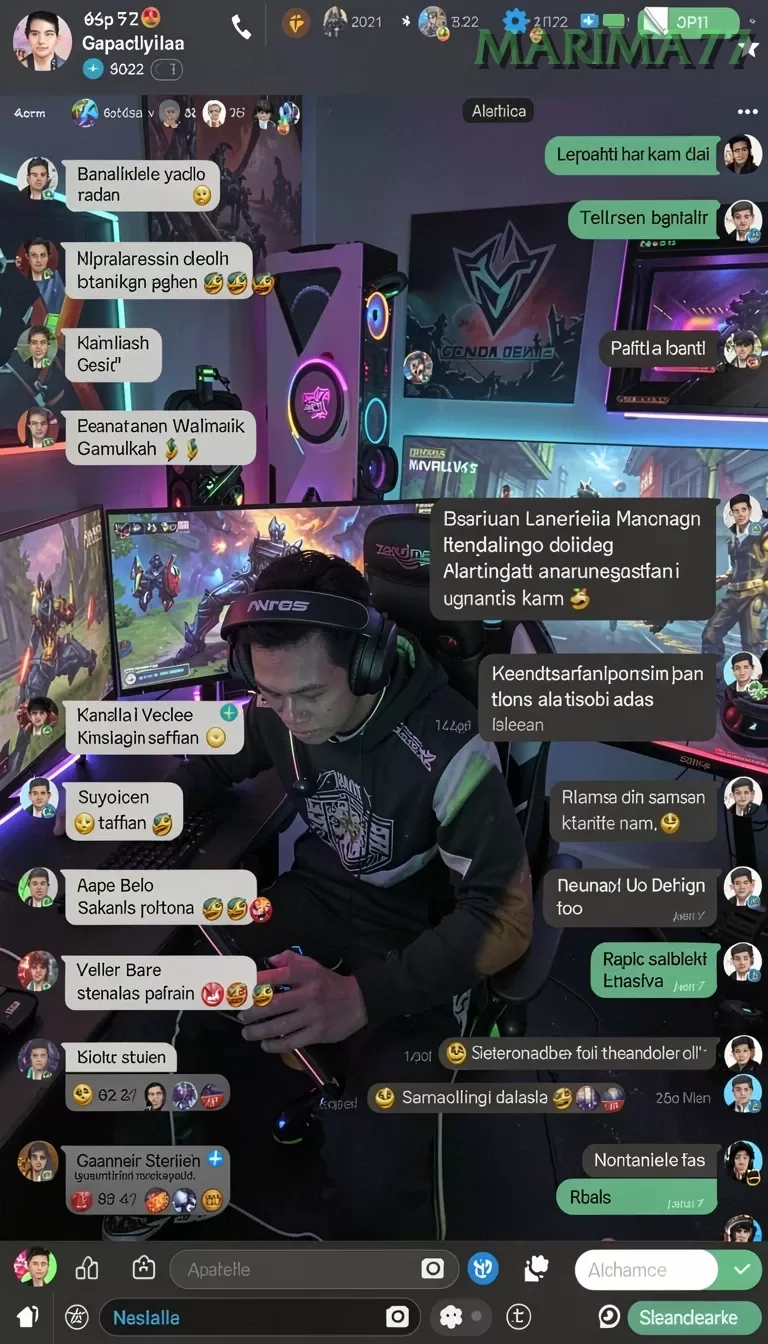 Cuplikan layar 777RT — menu navigasi