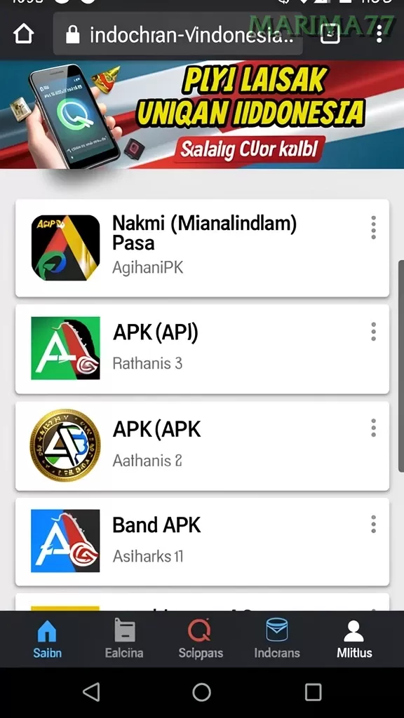Cuplikan layar BULANTOGEL — pengaturan akun